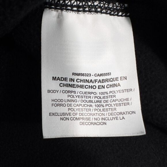 Nike Neon Spell Out Therma Dri Fit Hoodie Womens Medium Embroidered Black 803449 - Picture 11 of 12